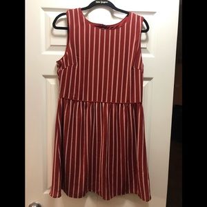 Bebop Red Striped Dress